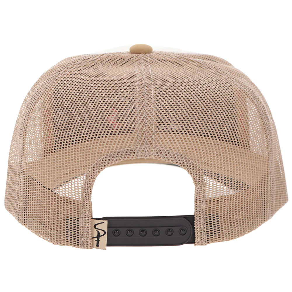 "Sniper Pig" Hat Tan w/Black & Red Logo