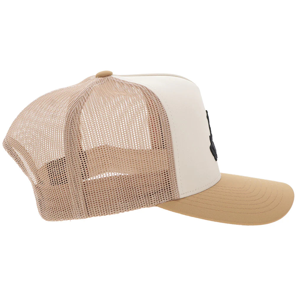 "Sniper Pig" Hat Tan w/Black & Red Logo