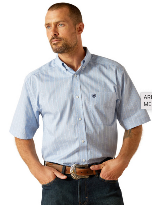 Ariat WF Welburn Bel Air Blue SS SHRT