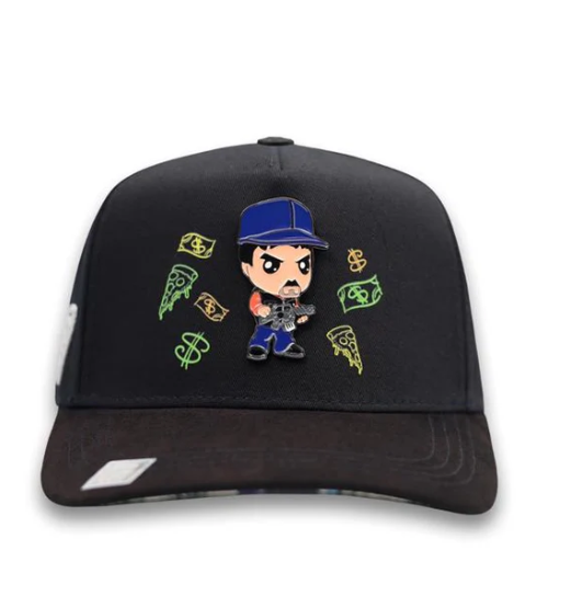 Chapo Bigg Boss Cap - Black Pin Azul