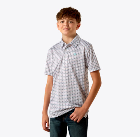 Ariat Youth All Over Print Polo