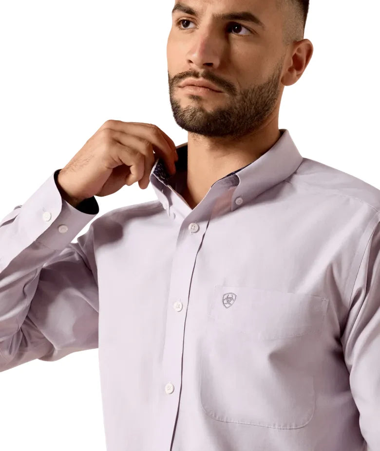 Ariat Wrinkle Free Pinpoint Oxford Classic Fit Shirt