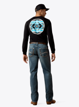 Men's Ariat M5 Straight Red Jean