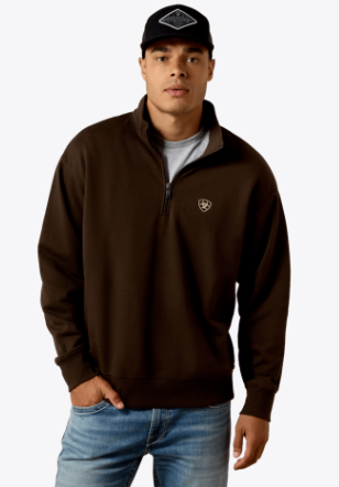 Men's Ariat Holiday 1/4 Zip Sweatshirt