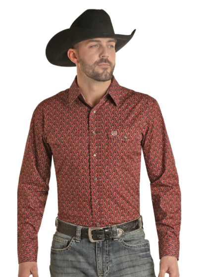 Pandhandle Paisley Floral Long Sleeve Snap Shirt