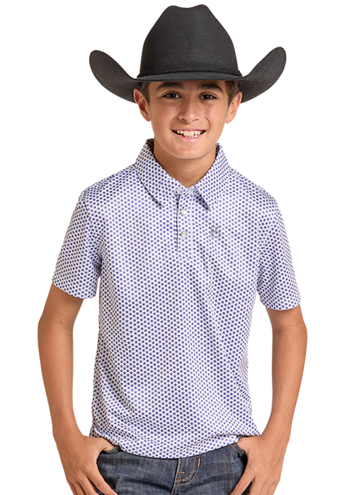 Panhandle Boy's SS Polo Snap Shirt