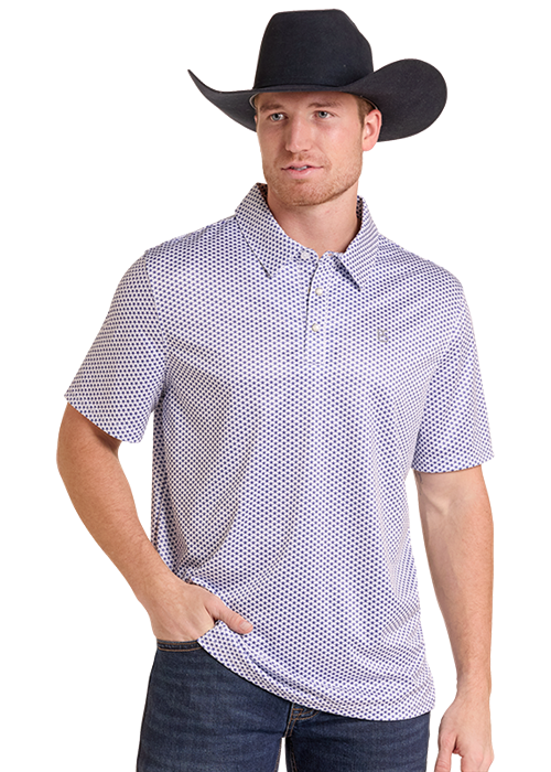 Men's Panhandle Slim Lonestar Print Polo