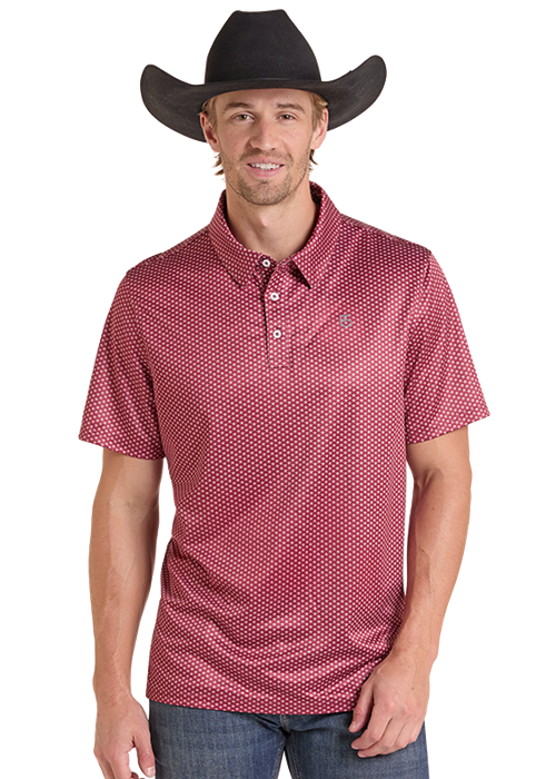 Men's Panhandle Lonestar Print Polo