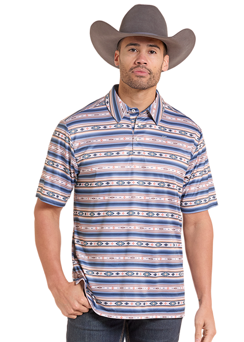 Panhandle Serape Print Polo