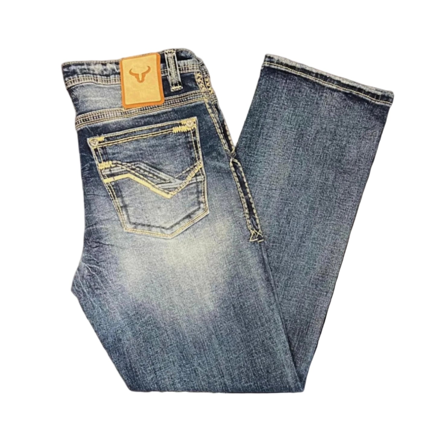 Men's Western Blue Jeans 421