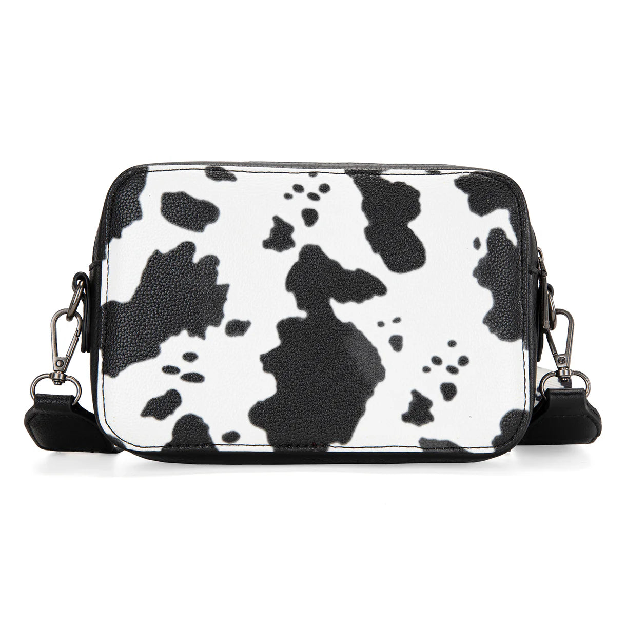 Wrangler Cow Print Crossbody Purse With Wallet Compartment