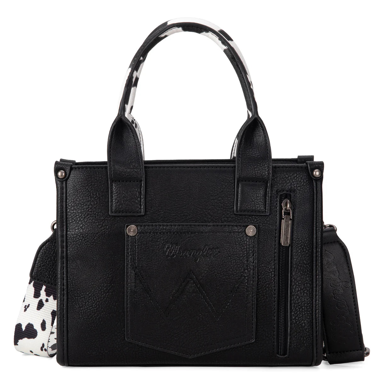 Wrangler Cow Print Concealed Carry Tote/Crossbody