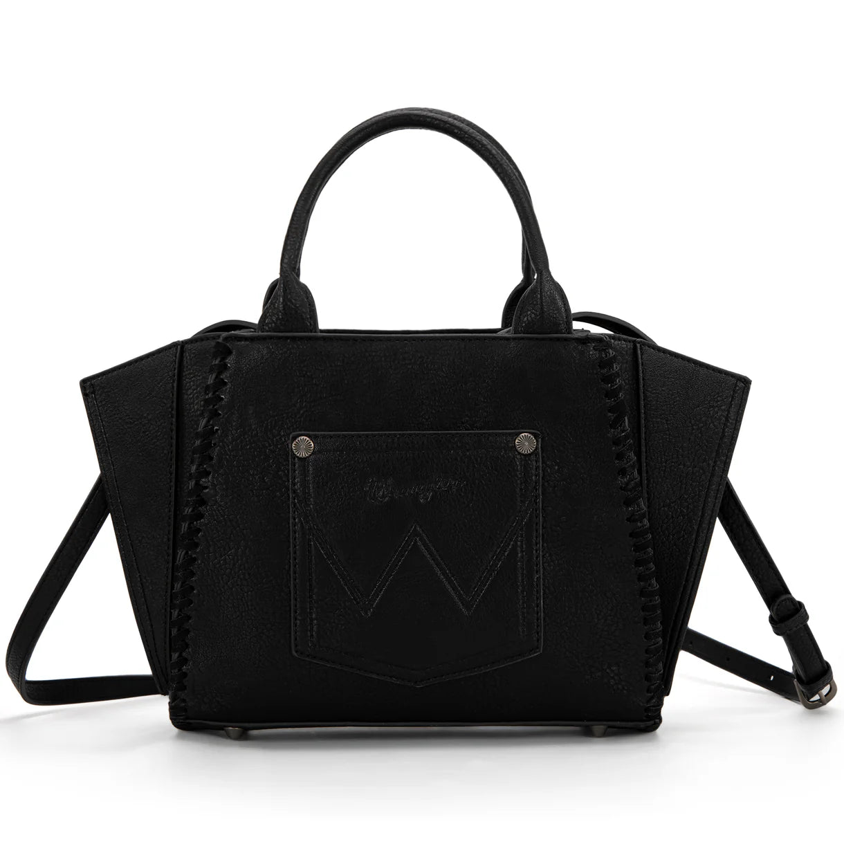 Wrangler Embroidered Boot Scroll Tote Bag