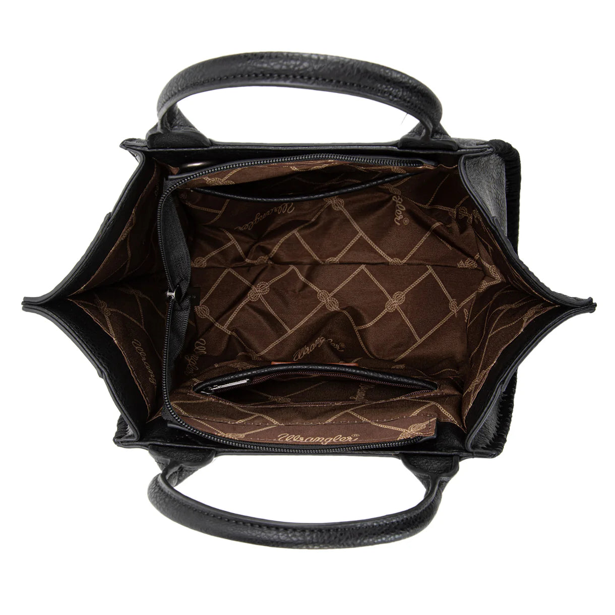 Wrangler Embroidered Boot Scroll Tote Bag