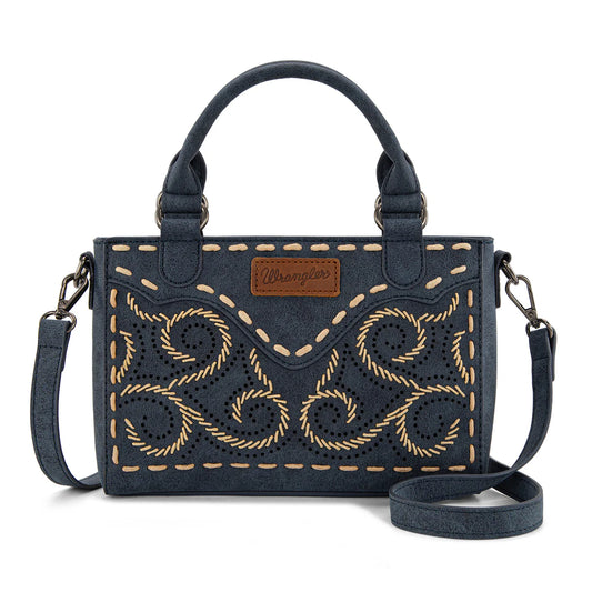 Wrangler Embroidered Swirl Mini Satchel/ Crossbody
