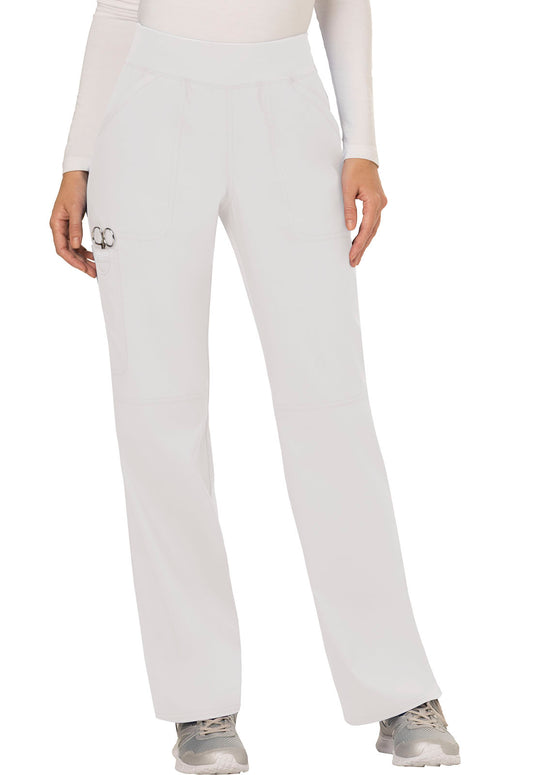 Women's Elastic Waist Cargo Pocket Scrub Pant