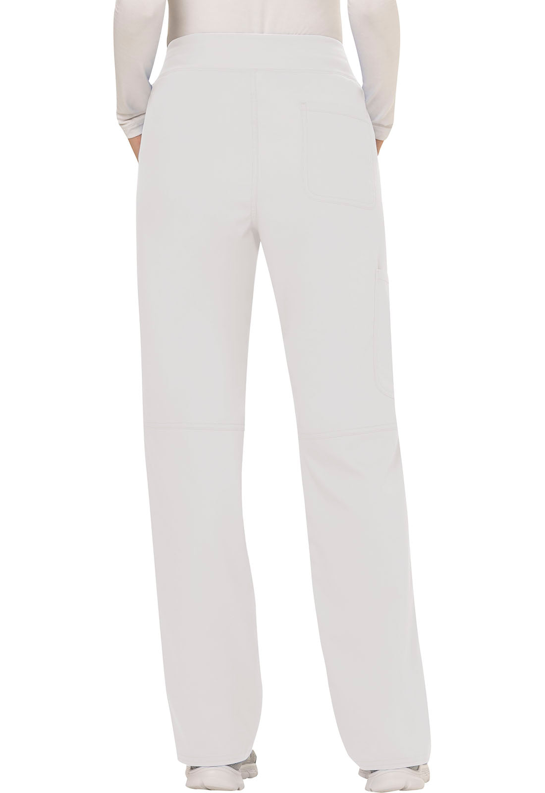 Women's Elastic Waist Cargo Pocket Scrub Pant - Plus