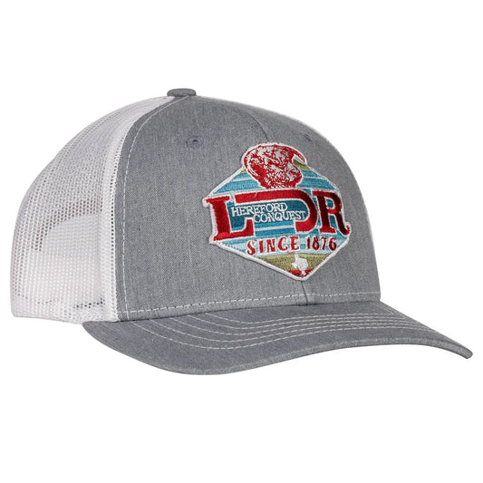 Lazy J Ranch Wear Youth Heather & White 3.5" Conquest Patch Cap