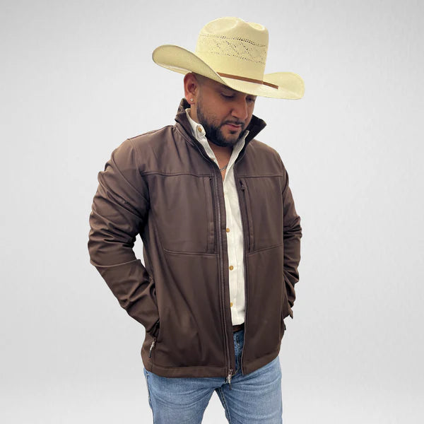 Men's APS Softshell Jacket - Chocolate