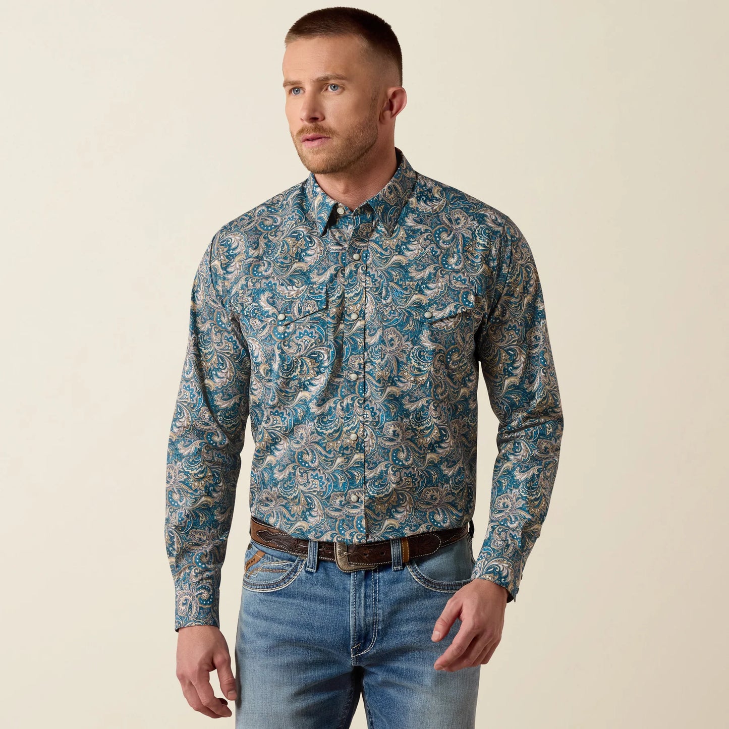 Men's Ariat Cedric Classic Fit Snap Shirt