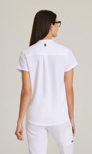 Avery 2-Pocket Banded Collar Top