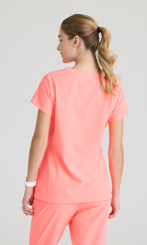 Top con cuello de pico y tapeta de botones de Coast