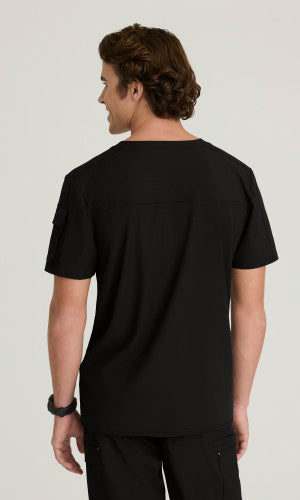 Station 3-Pocket Round Neck High-Low Hem Top