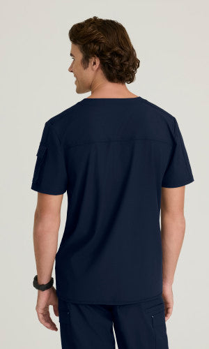 Station 3-Pocket Round Neck High-Low Hem Top