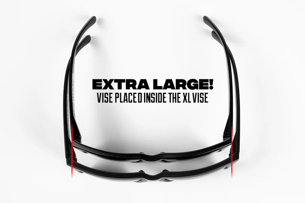 HeatWave XL VISE Z87 Sunglasses Black Frame: Black Lens