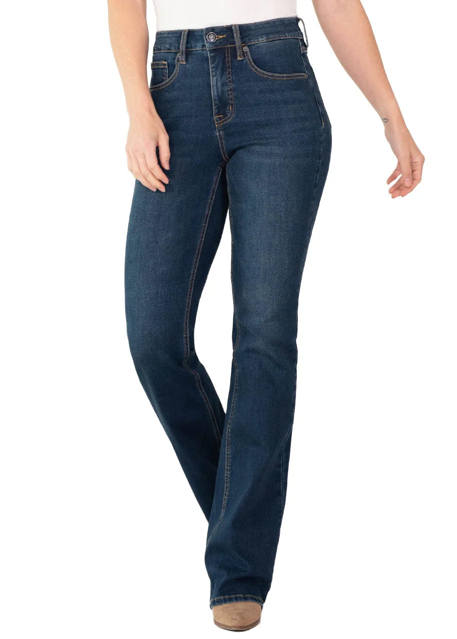 Women's Rock&Roll Sculpted Dark High Rise Bootcut Jeans