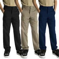 Dickies Boys' Flat Front Pant – Classic Fit Regular Fit with Adjustable Waistband*
