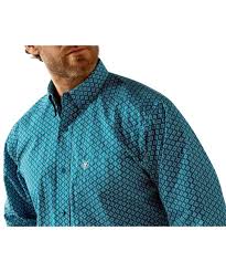 Ariat Petey Dark Teal LS SHRT
