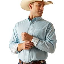Ariat WF Ian Porcelain Blue SS SHRT