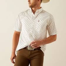 Ariat Grant White SS SHRT