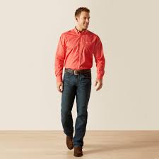 ARIAT WF Wilkie Cayenne LS SHRT