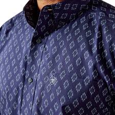 Ariat Cade Navy LS SHRT