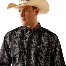 Ariat Jared Black LS SHRT