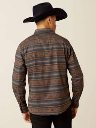 Ariat Mayor MDRN Turquoise LS SHRT