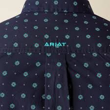 Ariat Jacobi Navy LS SHIRT