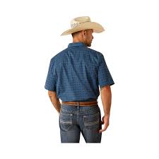 Ariat Tek 360 Airflow Ensign Blue SS SHRT