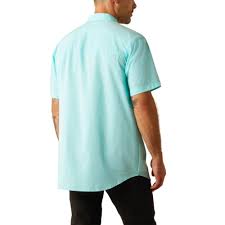 Camiseta Ariat Tek 360 Airflow Azul Radiante de Manga Corta