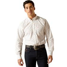 ARIAT WF Blaze White FTD LS SHRT