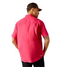 Ariat Venttek Outbound Pink Hibiscus SS SHRT