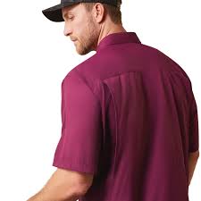 Camiseta Ariat Venttek color Dalia Morada de manga corta.