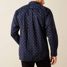 Ariat Jacobi Navy LS SHIRT