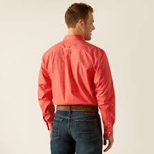 ARIAT WF Wilkie Cayenne LS SHRT