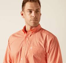 Ariat Rory Orange LS SHRT