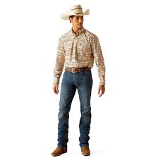 **FINAL SALE**Ariat Timothy Apricot Blush LS SHRT