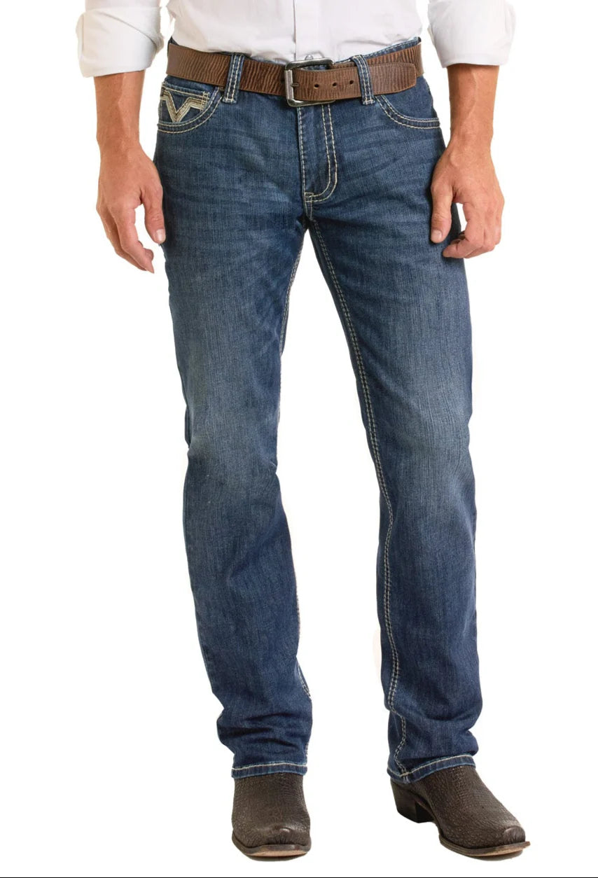 R&R Jean Zig Zag EMB Revolver Dark Vintage