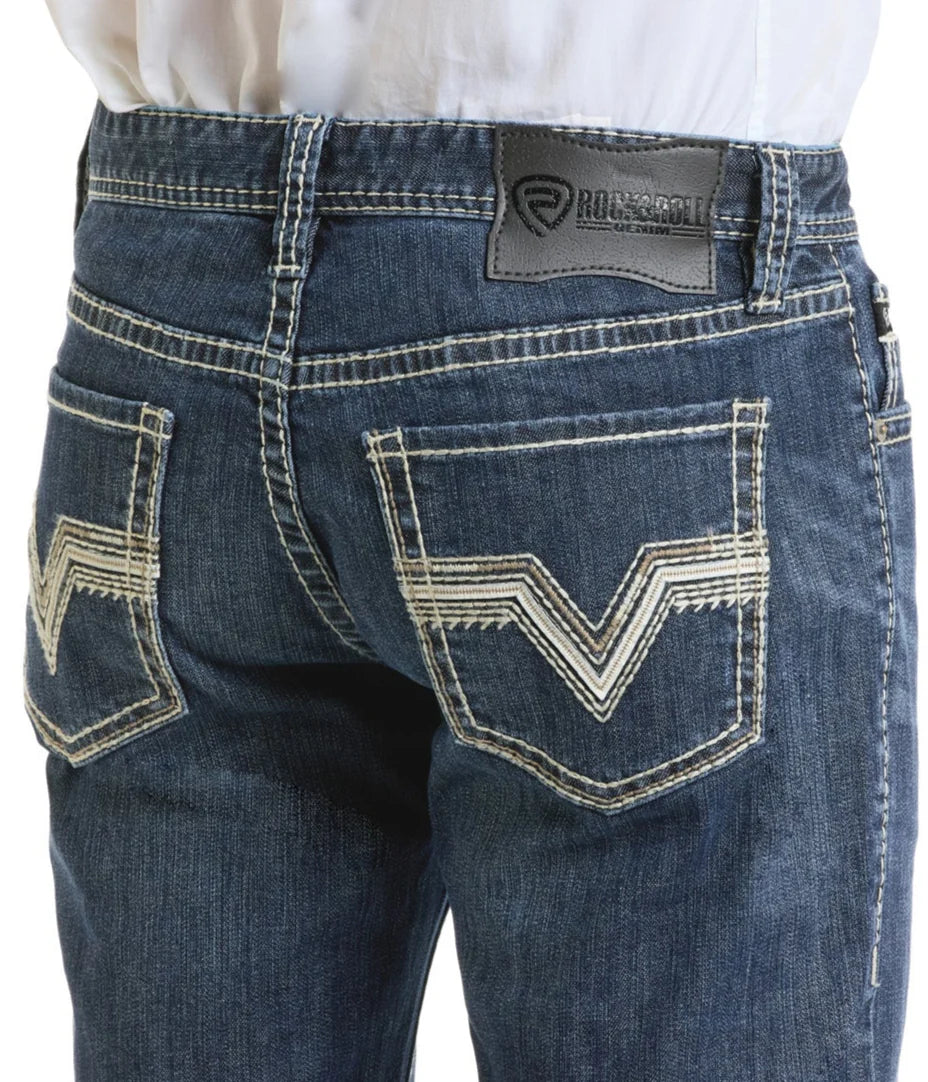 R&R Jean Zig Zag EMB Revolver Dark Vintage